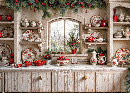 Christmas China Cabinet - With Sweep Option