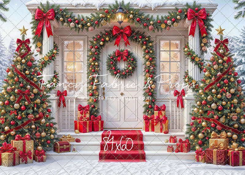 Christmas Front Porch Classic - With Sweep Option