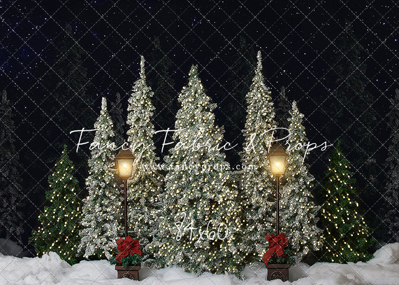 Christmas Cottage Trees