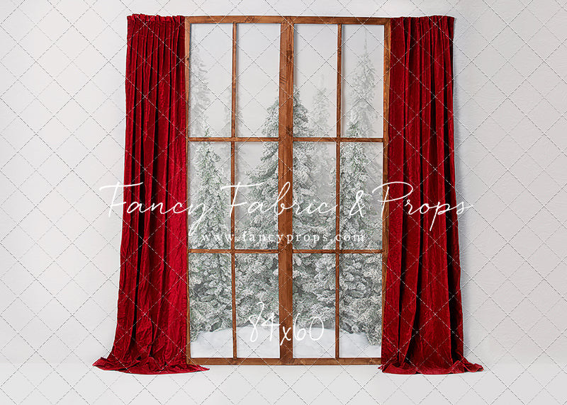 Classic Red Mantle Window