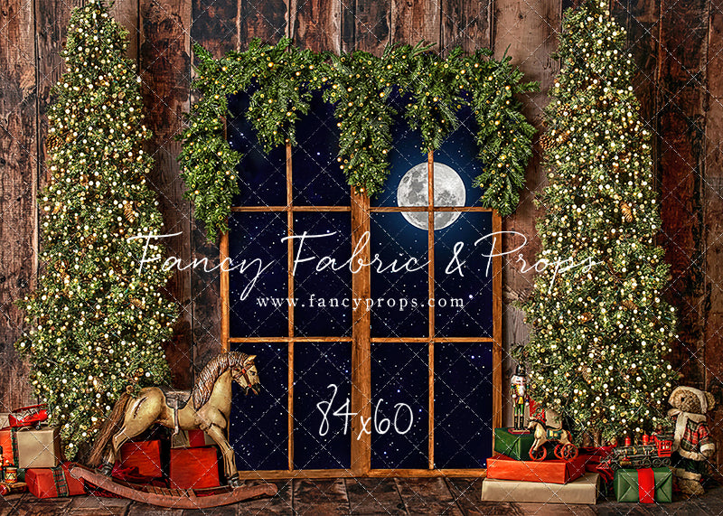 Classic Rustic Window With Trees