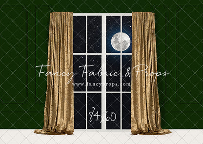 Classy Gold & Greens Window