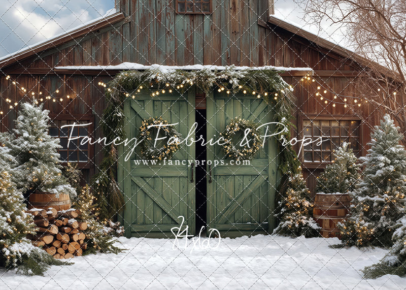 Cozy Christmas Barn - with Sweep Option
