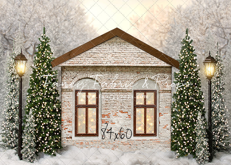 Cozy Christmas Cottage - 2pc Mini Room