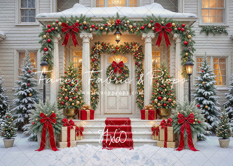 Cozy Christmas Entry - With Sweep Option