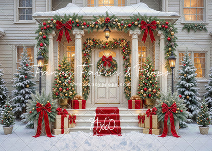 Cozy Christmas Entry - With Sweep Option