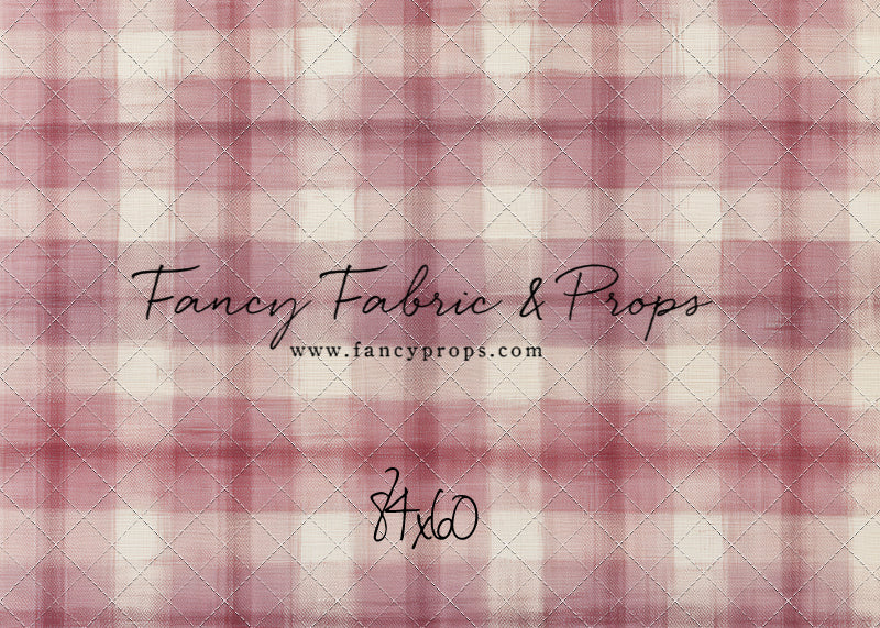 Cranberry Plaid - With Sweep Option