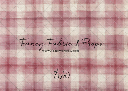 Cranberry Plaid - With Sweep Option