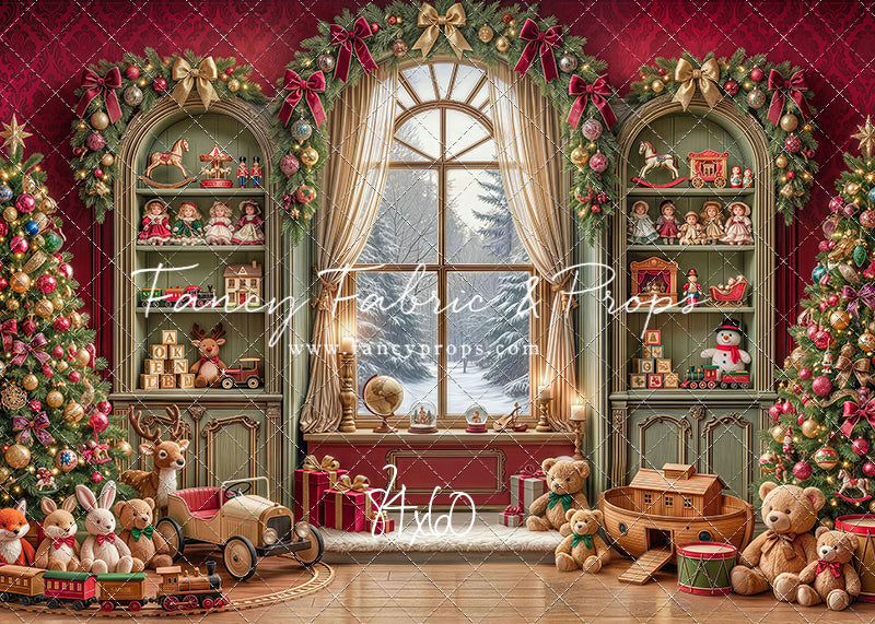 Darling Damask Christmas - with Sweep Option