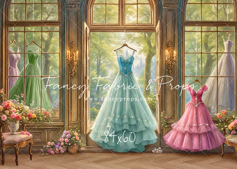 Dress of Royal Wishes- Wood Floor - With Sweep Option