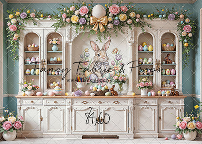 Easter Cupboard - White Floor - With Sweep Option
