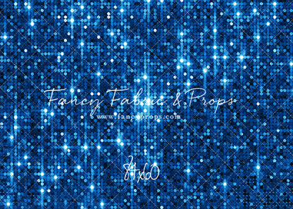 Electric Blue Glitz - With Solid Floor Sweep Option
