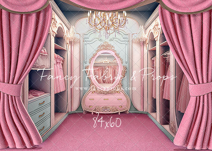 Elegant Armoire - Pink Floor Option - With Sweep Option