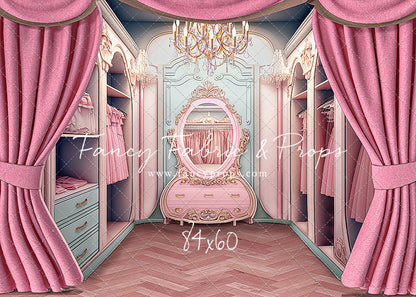 Elegant Armoire - Wood Floor Option - With Sweep Option