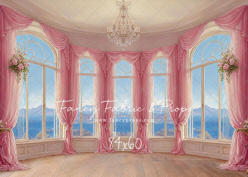 Elegant Summertime Mountain View - Wood Floor - With Sweep Option