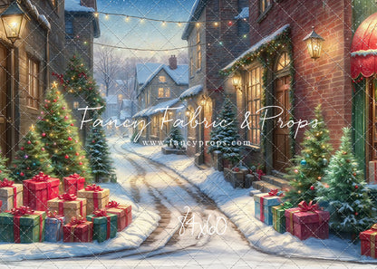 Winter Frost Market Street - Cobblestone Version - with Sweep Option