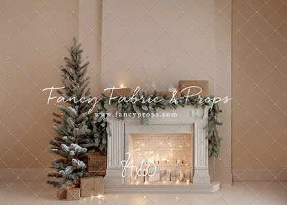 Evergreen & Ivory Mantle - With Sweep Option