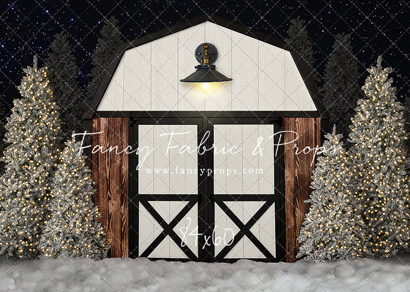 Modern Christmas Barn - With Light