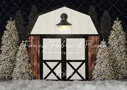 Modern Christmas Barn - With Light