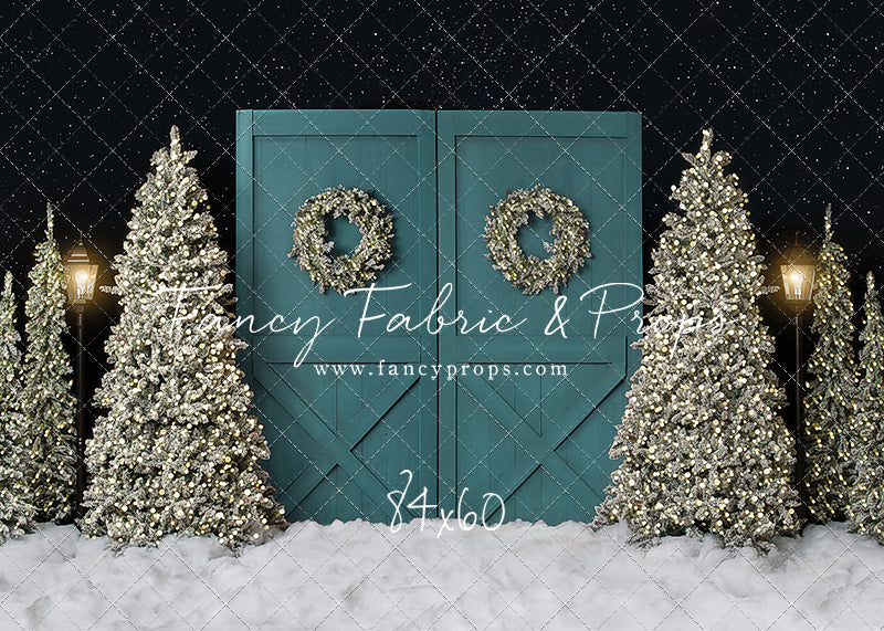 Fancy Blue Barn Doors