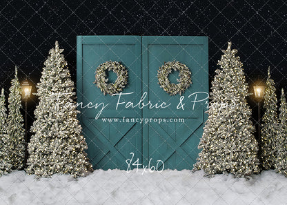 Fancy Blue Barn Doors