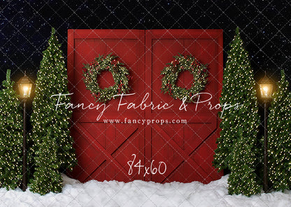 Fancy Red Barn Doors