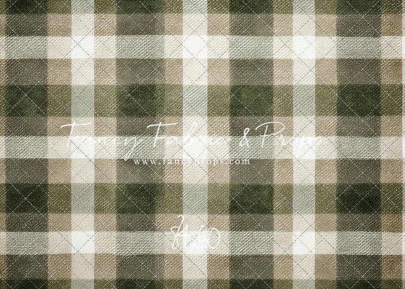 Frosted Pine Plaid - With Sweep Option