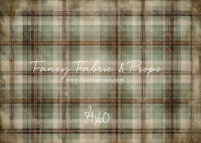 Frosted Plaid Spruce - With Sweep Option