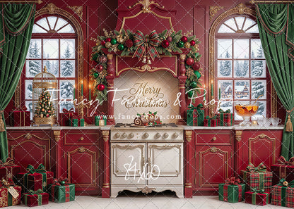 Gilded Cranberry Kitchen - With Sweep Option