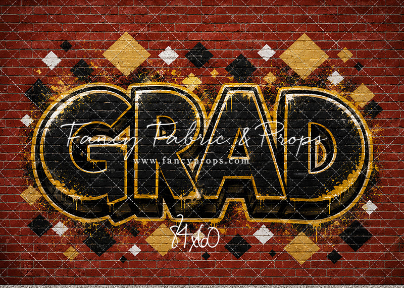 Gold & Black Grad - With Sweep Option