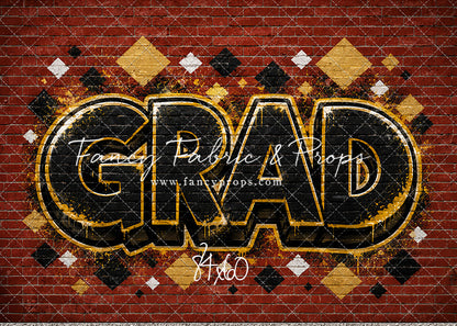 Gold & Black Grad - With Sweep Option