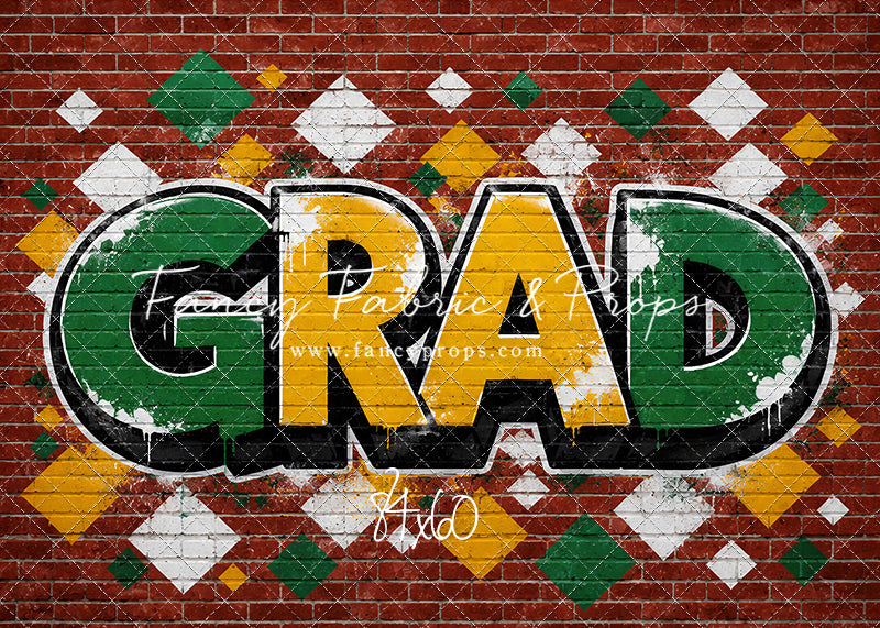 Gold & Green Grad - With Sweep Option