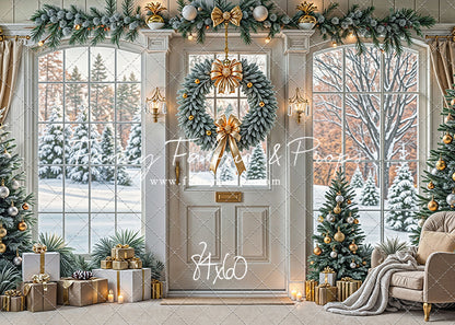 Golden Noel Entryway - with Sweep Option