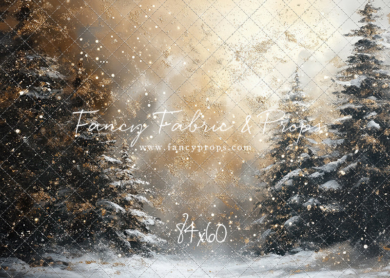 Golden Snowy Wonderland - With Sweep Option