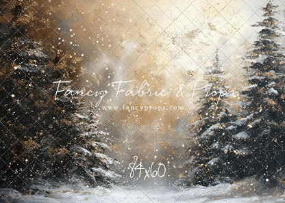 Golden Snowy Wonderland - With Sweep Option