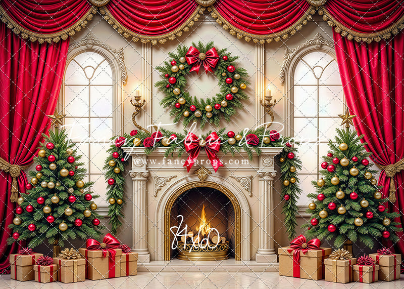 Grand Christmas Hearth - with Sweep Option