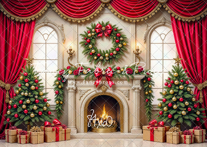 Grand Christmas Hearth - with Sweep Option