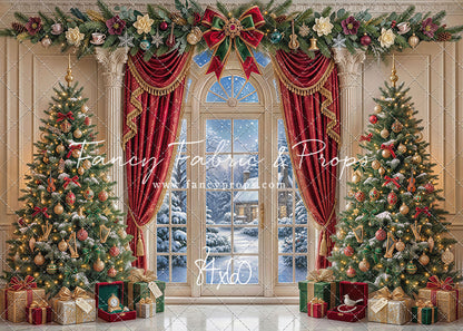 Holiday Window Elegance - with Sweep Option
