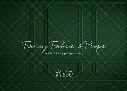 Holly Jolly Green Wainscoting Wall