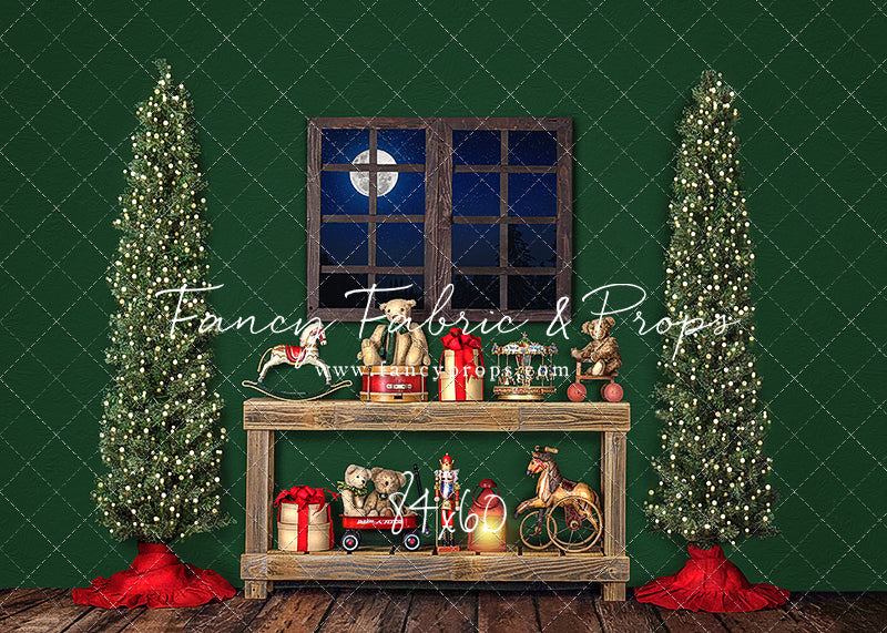 Holly Jolly Workshop Window