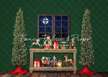 Holly Jolly Workshop Window