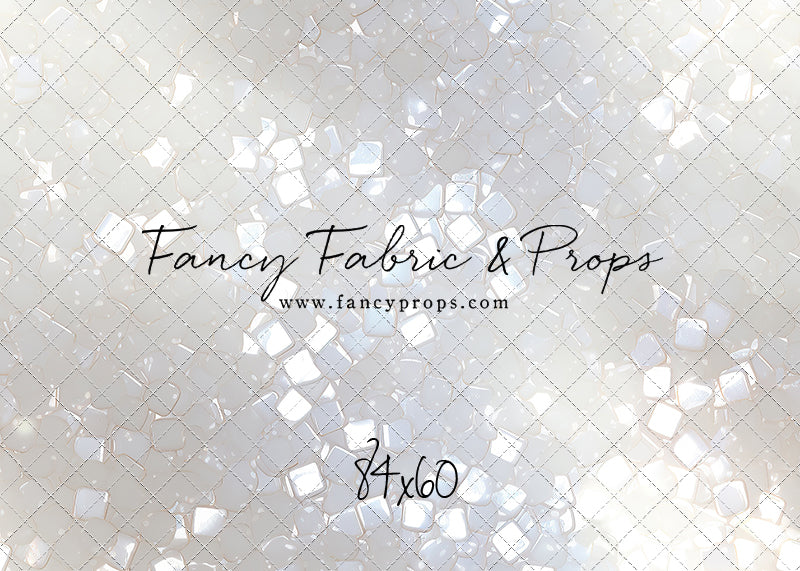 Iridescent White Sparkle