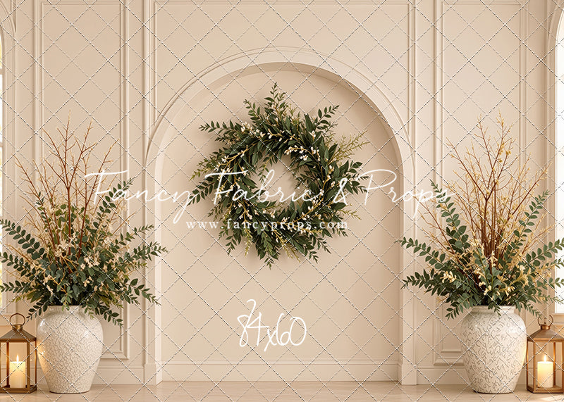 Ivory Evergreen Arch - With Sweep Option