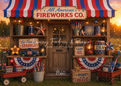 Liberty Sparks Fireworks Stand - With Sweep Option