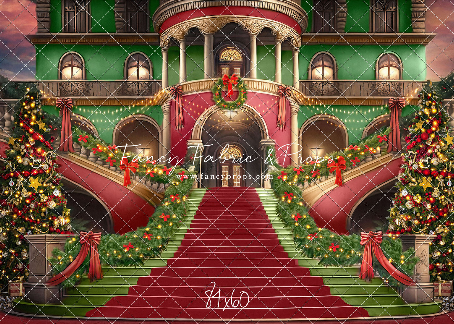 Merry Mansion- Red Rug - with Sweep Option