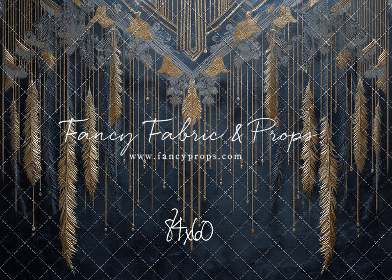 Midnight Feather Cascade - With Sweep Option