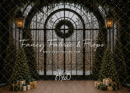 Moody Holiday Window View - with Sweep Option