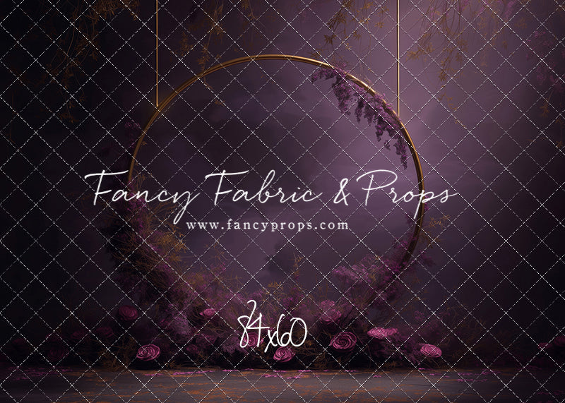 Moonlit Plum Petals - With Sweep Option