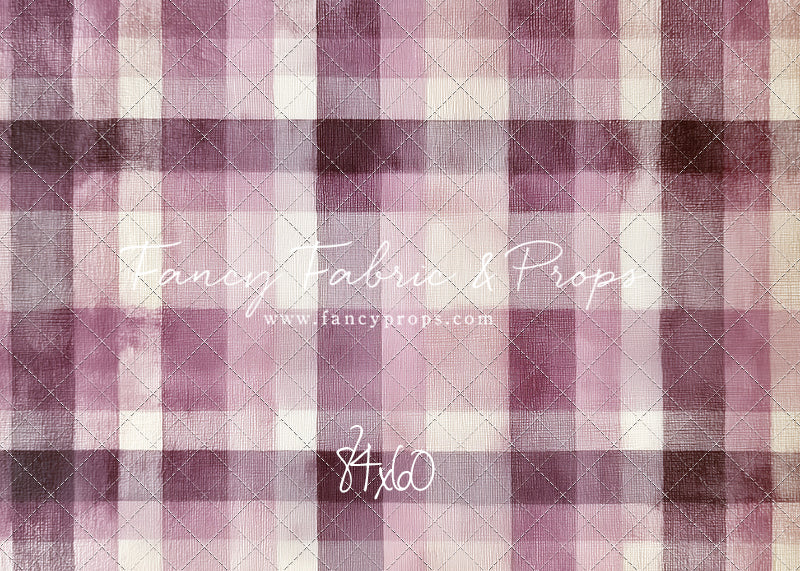 Mulberry Plaid - With Sweep Option