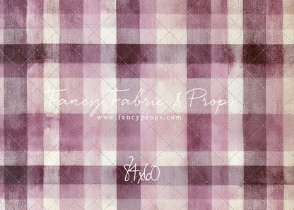 Mulberry Plaid - With Sweep Option